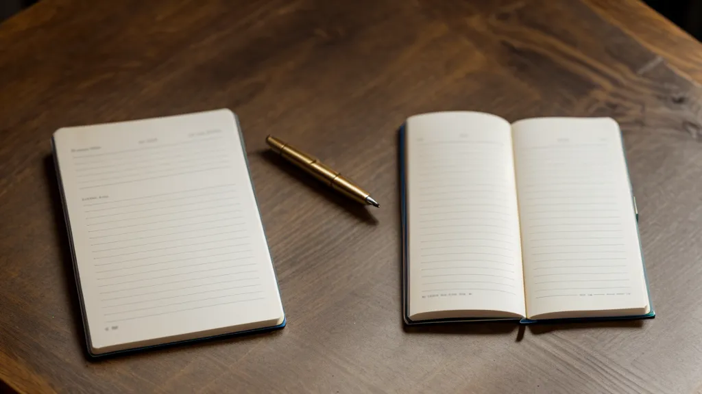 Cuaderno con tres puntos clave anotados para una reunión de trabajo